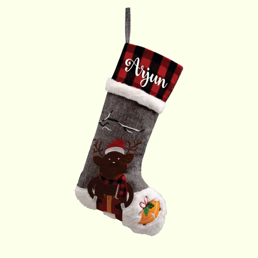 Personalized The Nutcracker And Friends' Cotton & Fur Stockings For Christmas Decoration