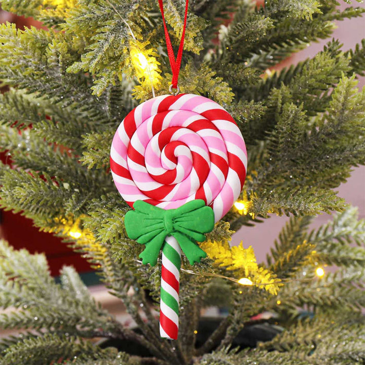 Handmade Sweet Treat Twist Clay Ornaments For Christmas Tree Decoration