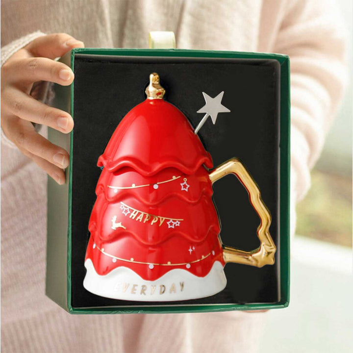 Coffee And Hot Chocolate Ceramic Mugs | Secret Santa Gift Ideas | 330 ML