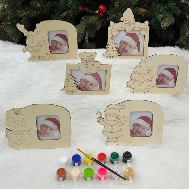 Ready to Paint Photoframe Wooden DIY Decor | Set Of 6