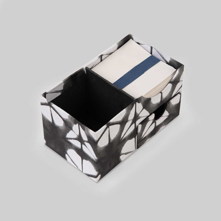 Handmade Black & White Cube Desk Organiser