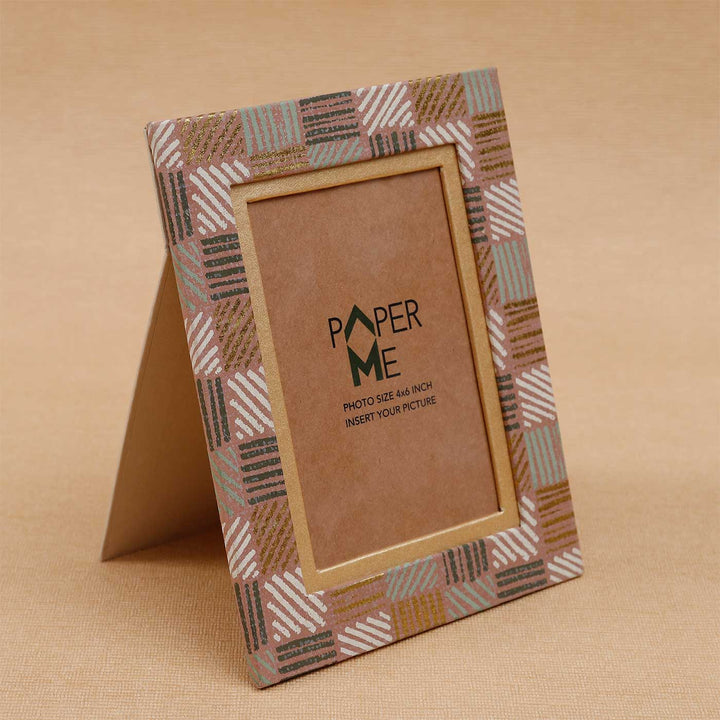 Handmade Brown & Green Maati Photo Frame