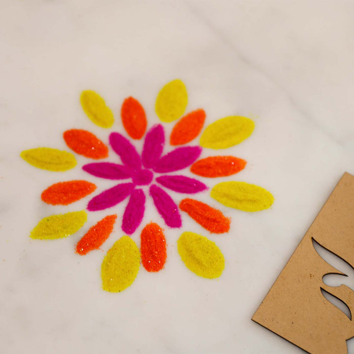 Reusable Rangoli Floral DIY Kit | Set of 5