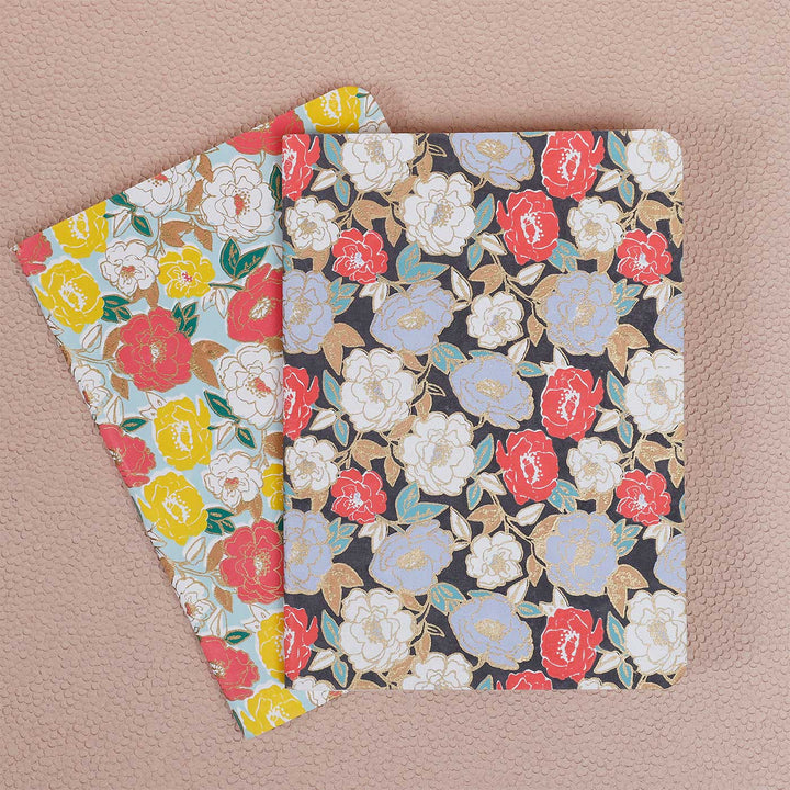 Handmade Floral Notebook | Set of 2