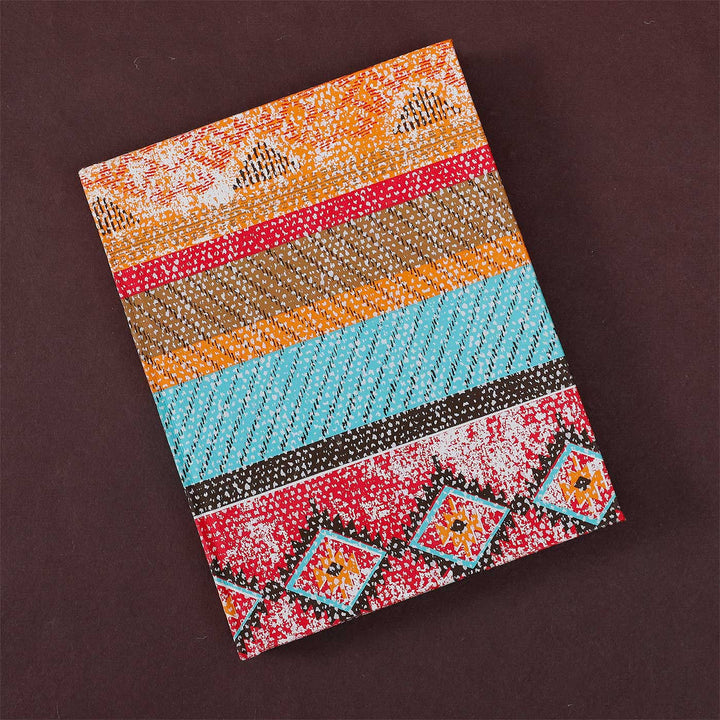 Handmade Red & Orange Kaleen Notebook