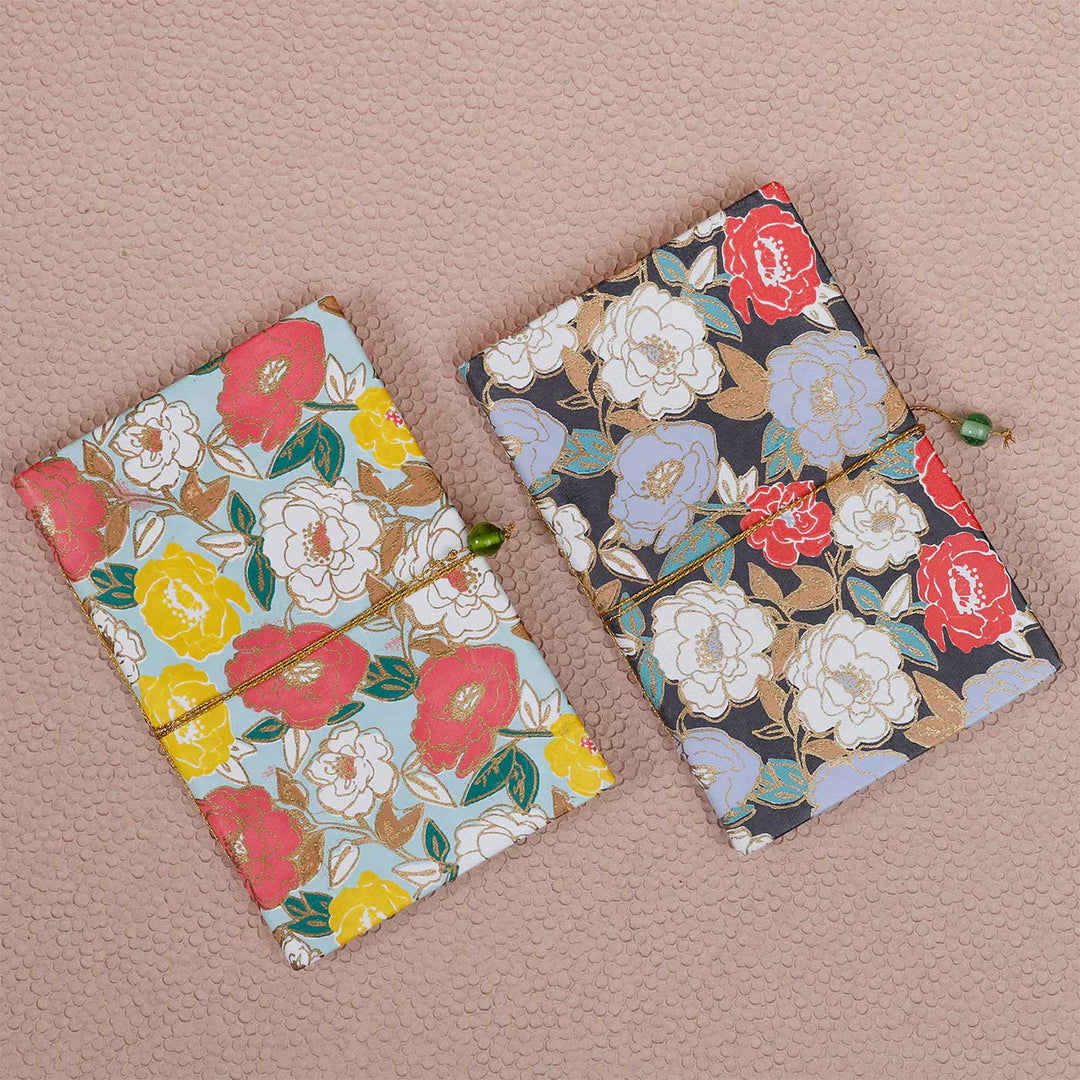 Handmade Floral Notebook | Set of 2