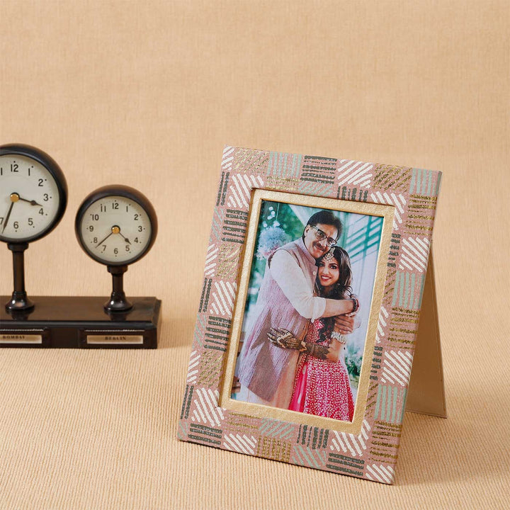 Handmade Brown & Green Maati Photo Frame