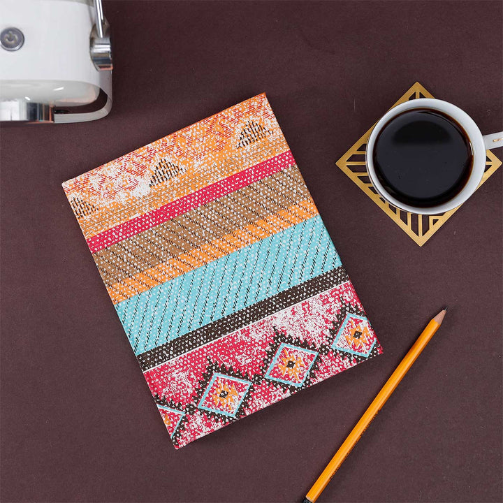 Handmade Red & Orange Kaleen Notebook