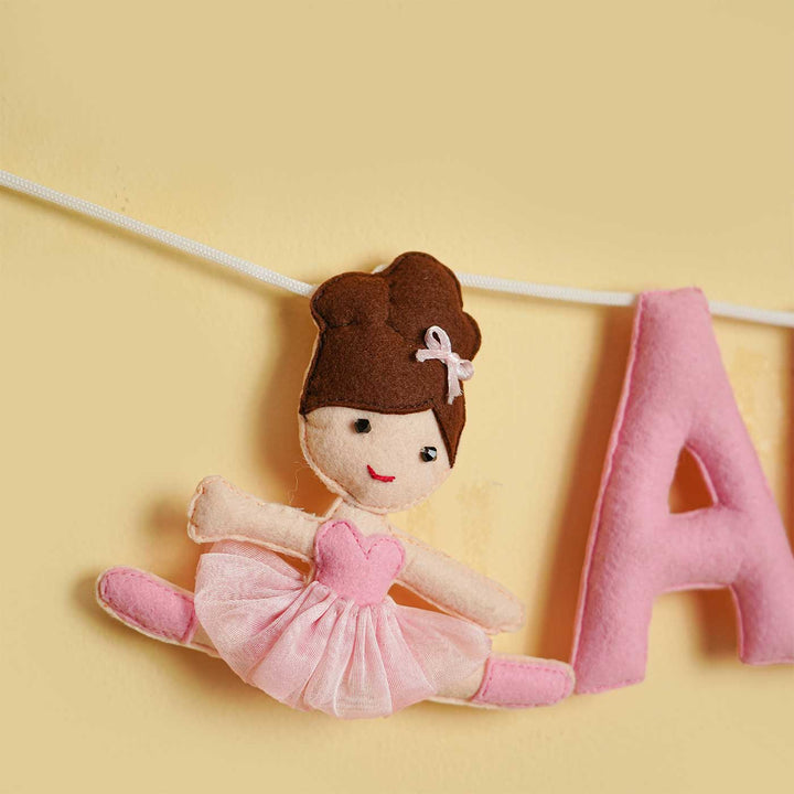 Personalized Handmade Ballerina theme Felt Kids Bunting