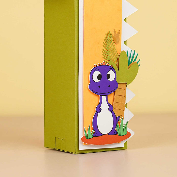 Personalized Printed Dinosaur Theme For boy Cardstock Monogram