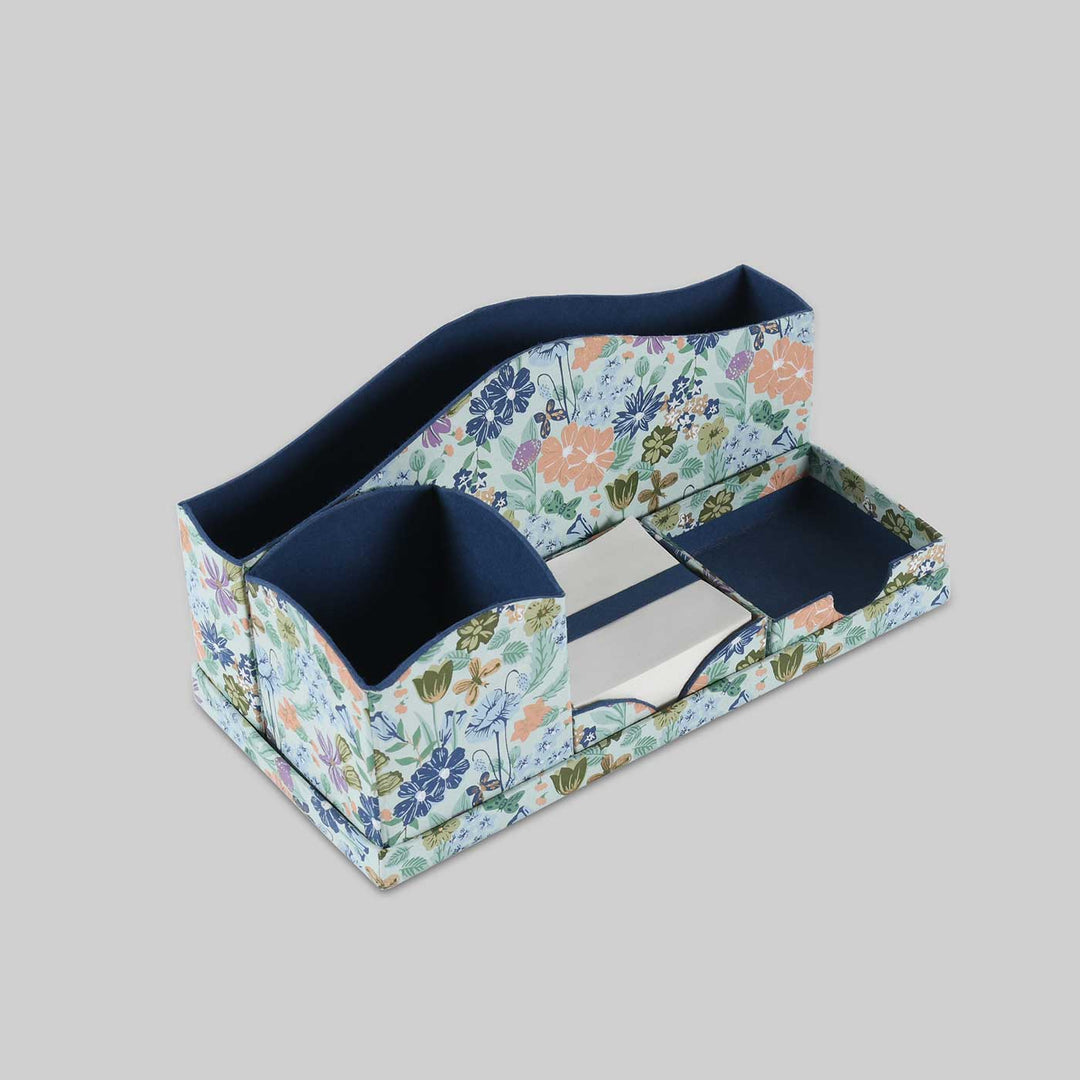 Handmade Floral Collapsible Desk Organiser