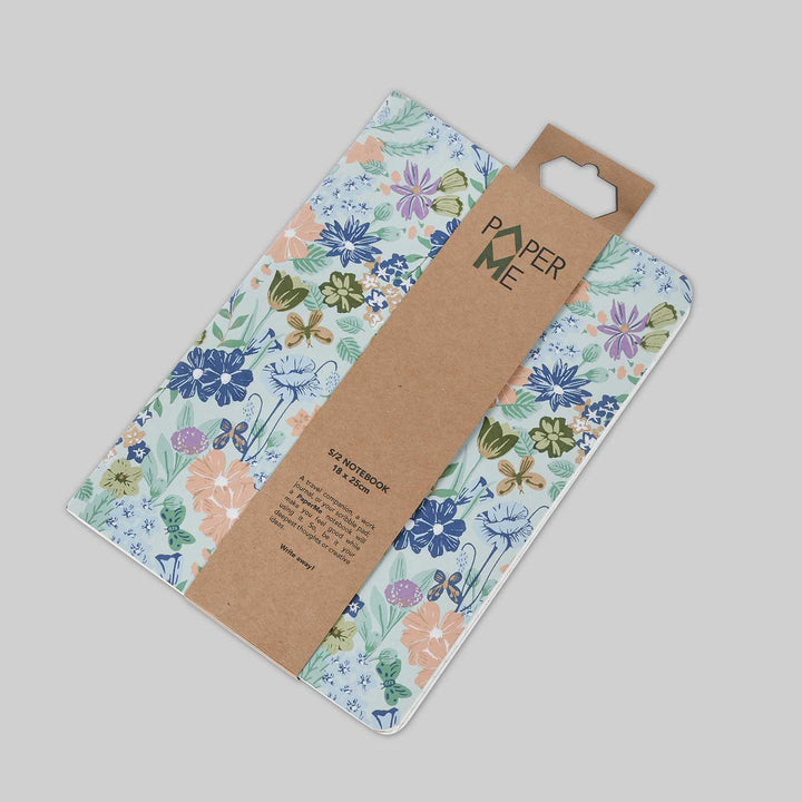 Handmade Blue Floral Notebook | Set of 2