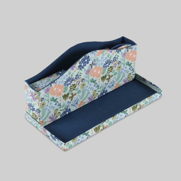 Handmade Floral Collapsible Desk Organiser