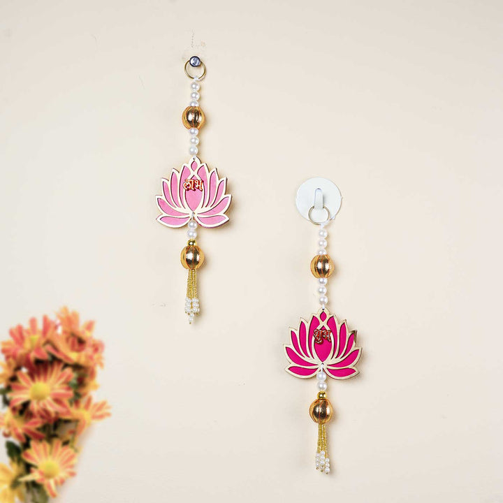 Lotus Festive Wall Hangings I Set of 2