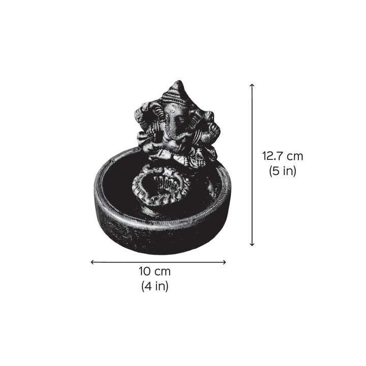 Handmade Ganesh Bowl Terracotta Oil Lamp / Diya