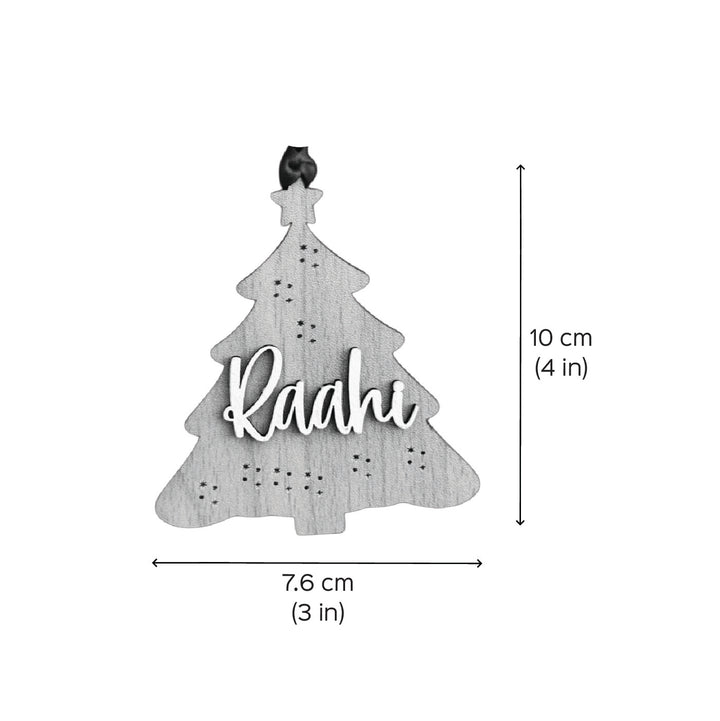 Personalized Xmas Tree Mdf Wood Ornaments For Christmas Tree Decoration