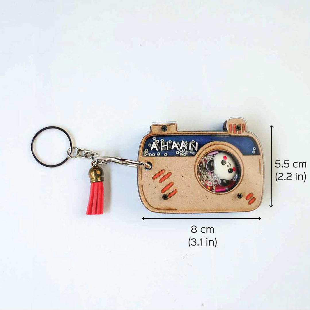 Personalized Camera Shaped Keychain For Kids