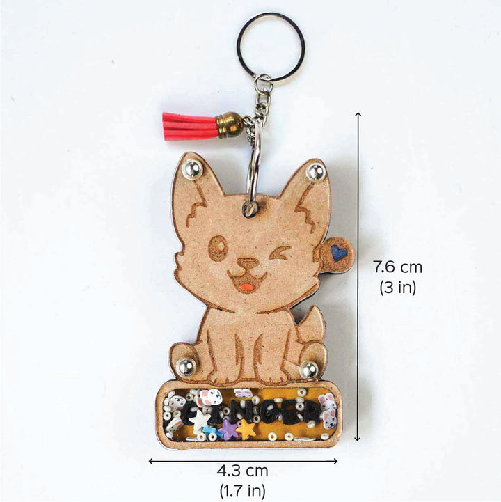 Personalized Dog Shaped Keychain For Kids