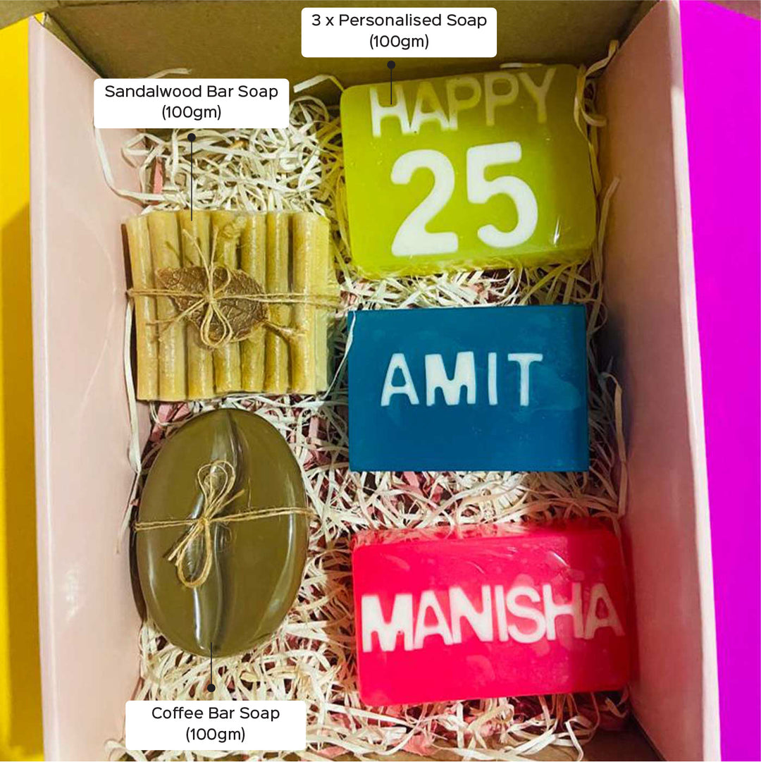 Personalized Handmade Anniversary Glycerin Gift Hamper | Set Of 6