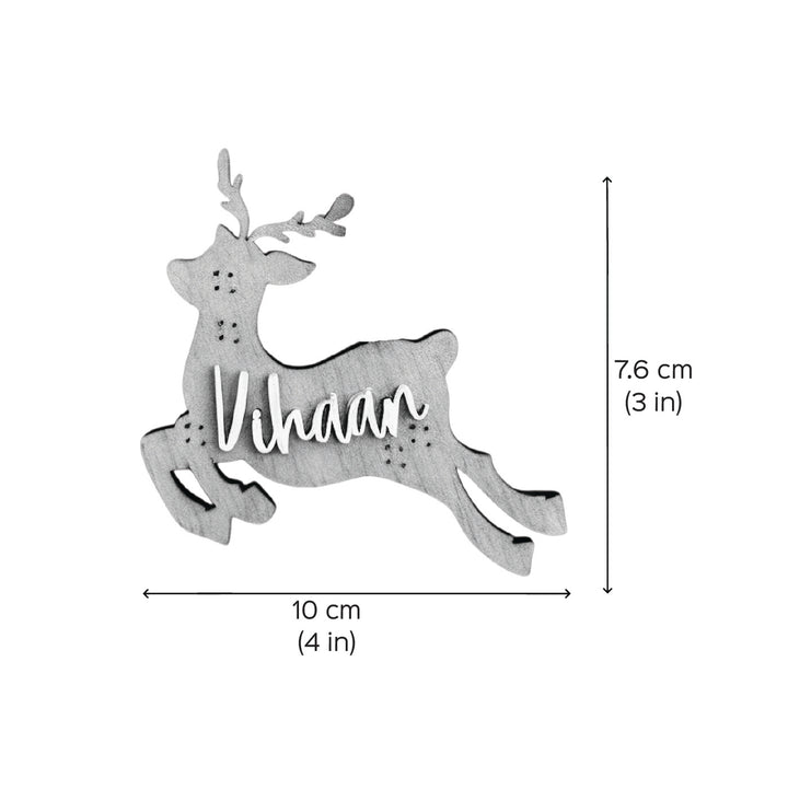 Personalized The Reindeer Mdf Wood Ornaments For Christmas Tree Decoration