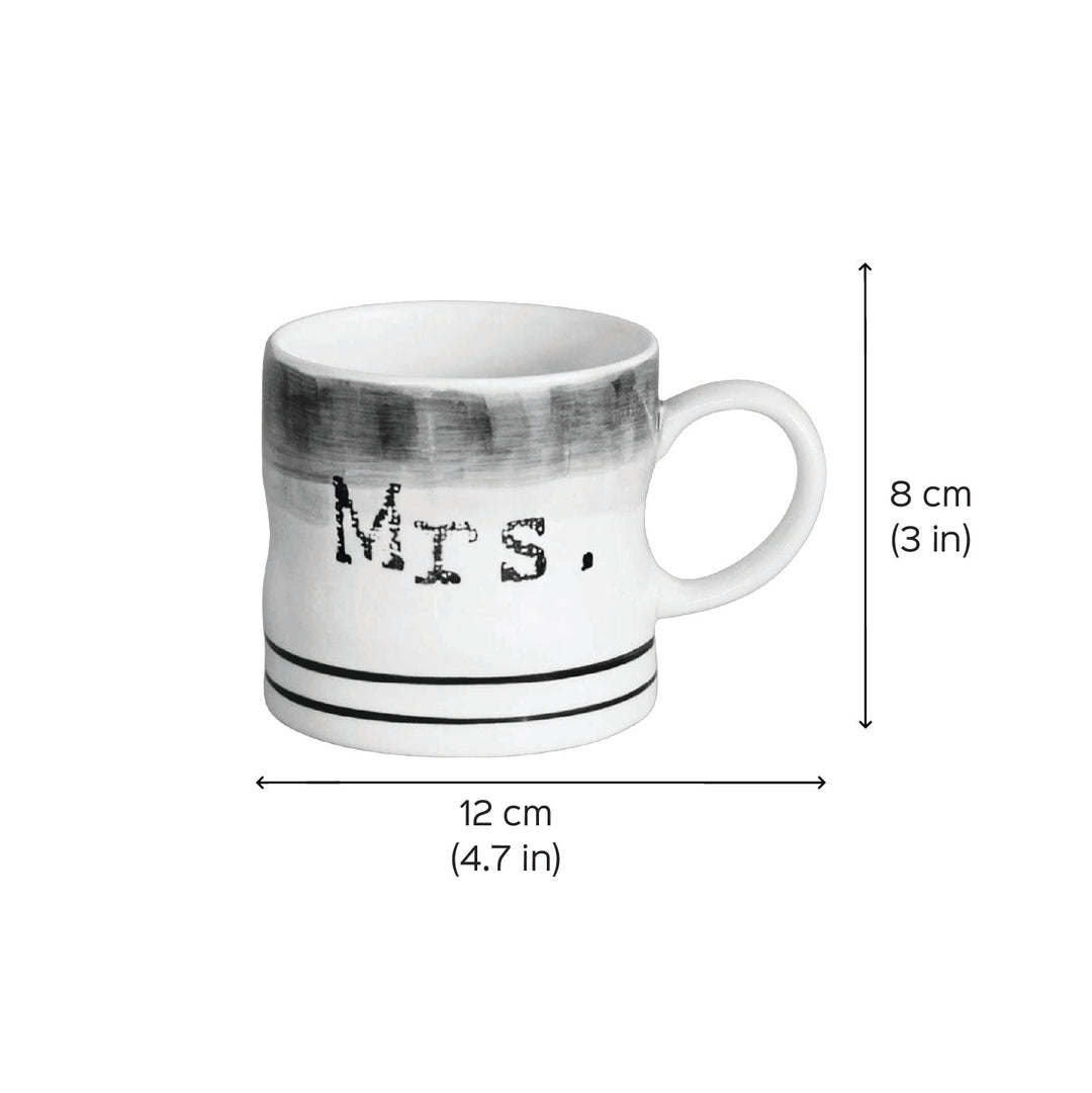 Hand-Painted Mr. & Mrs. Ceramic Mugs | Set Of 2