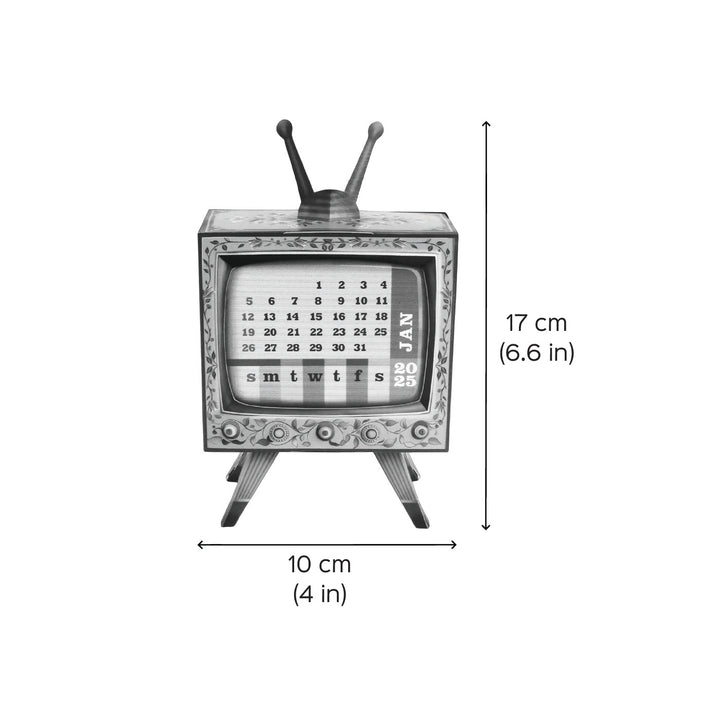 Mini TV Desk Calendar 2025 DIY Paper Craft Kit