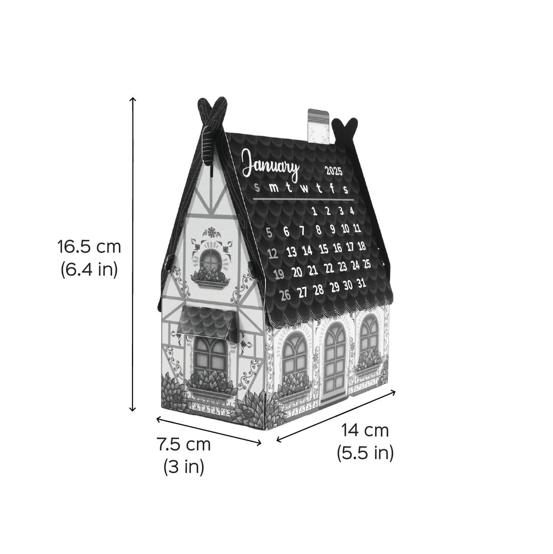 Mini Happy Home Desk Calendar 2025 DIY Paper Craft Kit