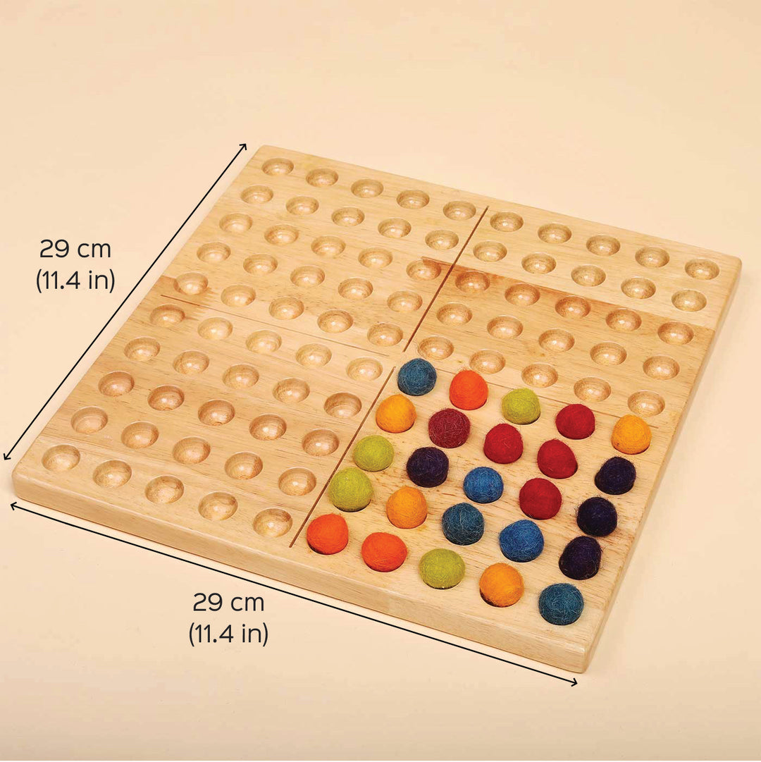 Wooden Hundred Board Montessori For Kids