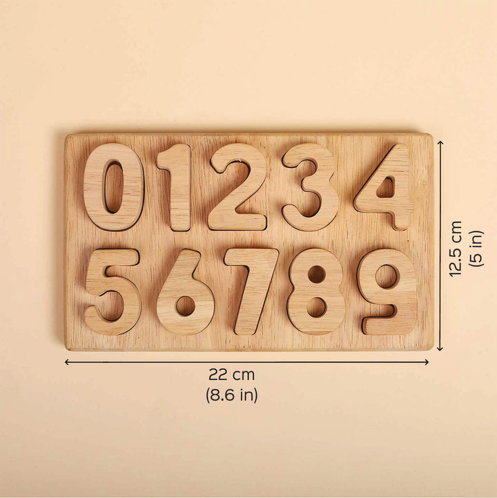 Wooden 0-9 Math Number Puzzle For Kids