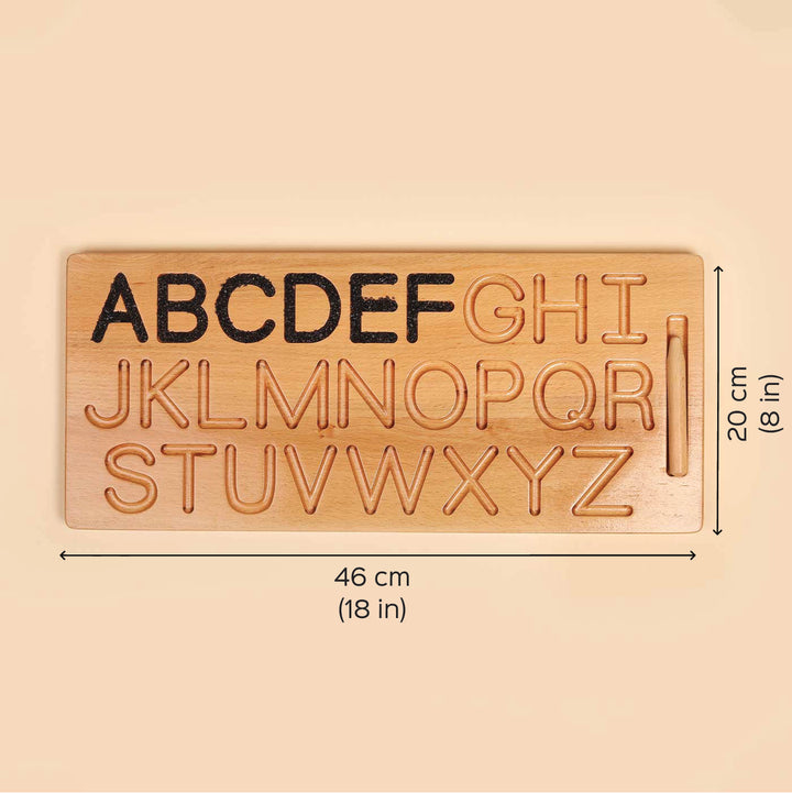 Wooden Alphabet Tracing Board For Kids