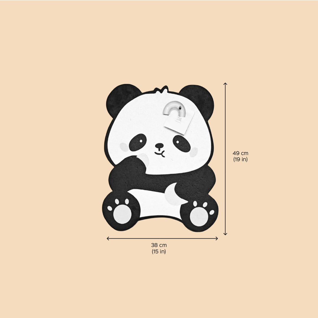 Handmade Panda Theme Wooden Pinboard For Kids