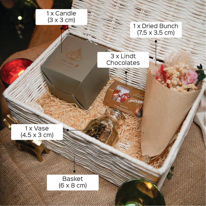 Cozy Christmas Glass Hamper | Xmas Gifting Ideas