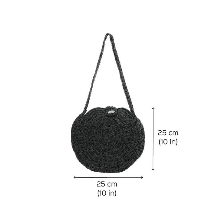 Handmade Crochet Swirl Sling Bag