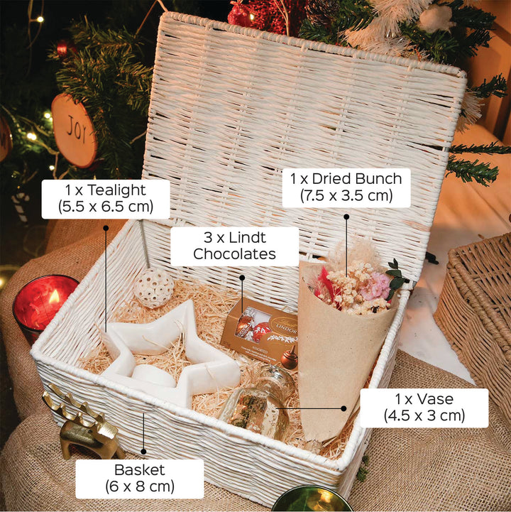 Light Christmas Glass Hamper | Xmas Gifting Ideas