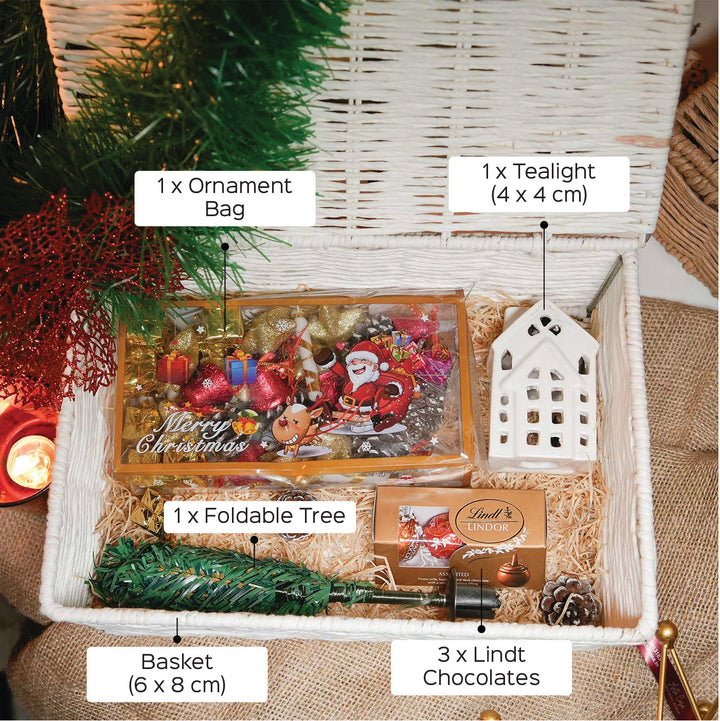 Snowman Glass Hamper | Secret Santa Gift Ideas