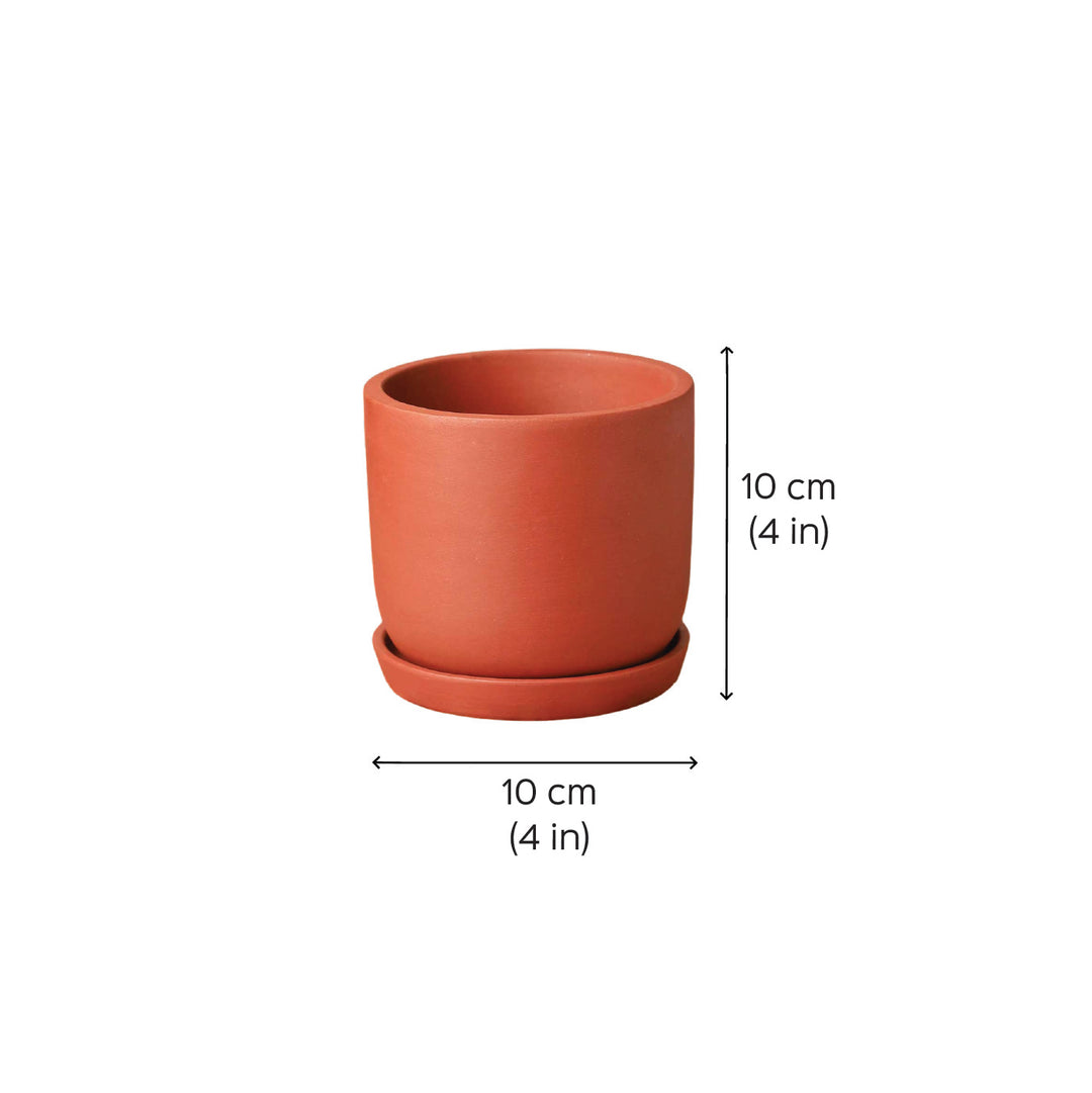 Handmade Small 4 Inch Autumn Planter Terracotta Planter Pot