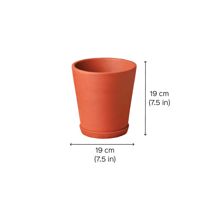 Handmade Large 7.5 Inch Cone Planter Inch Terracotta Planter Pot