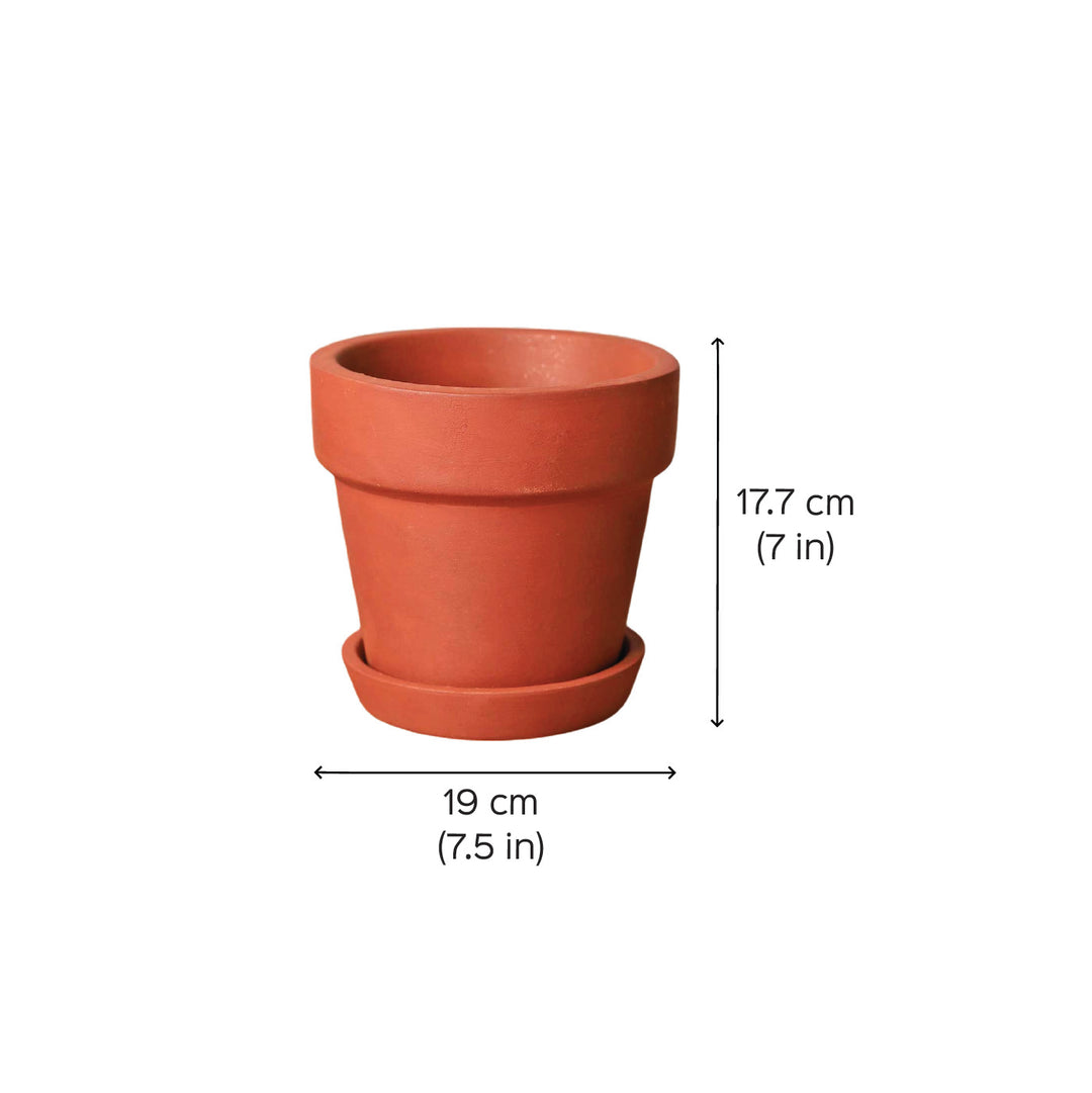 Handmade Large 7 Inch Gamala Planter Terracotta Planter Pot