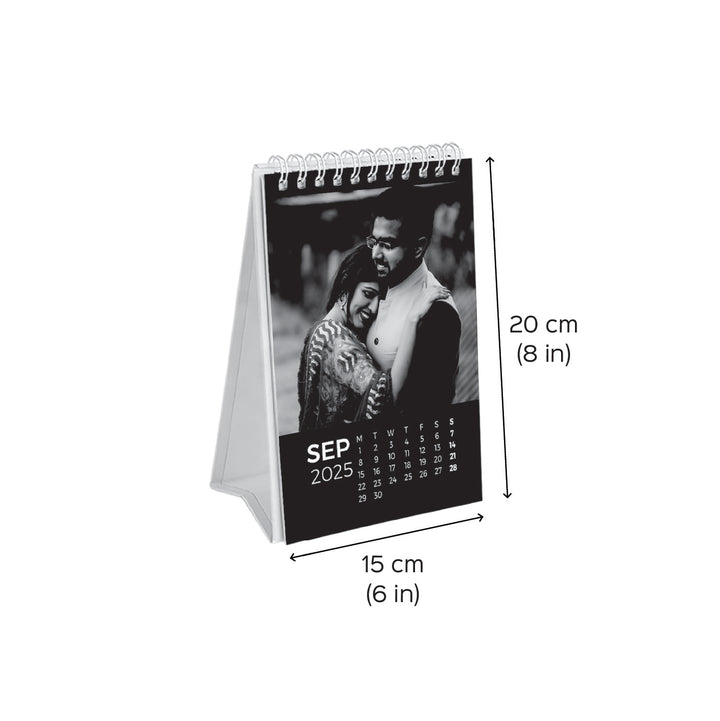 Photo Personalized 8 Inch Glossy Finish 2025 Table Calender