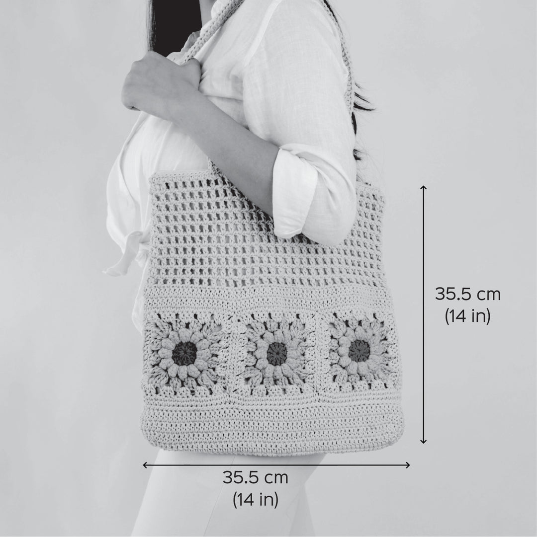 Handmade Crochet Shopper's Tote Bag