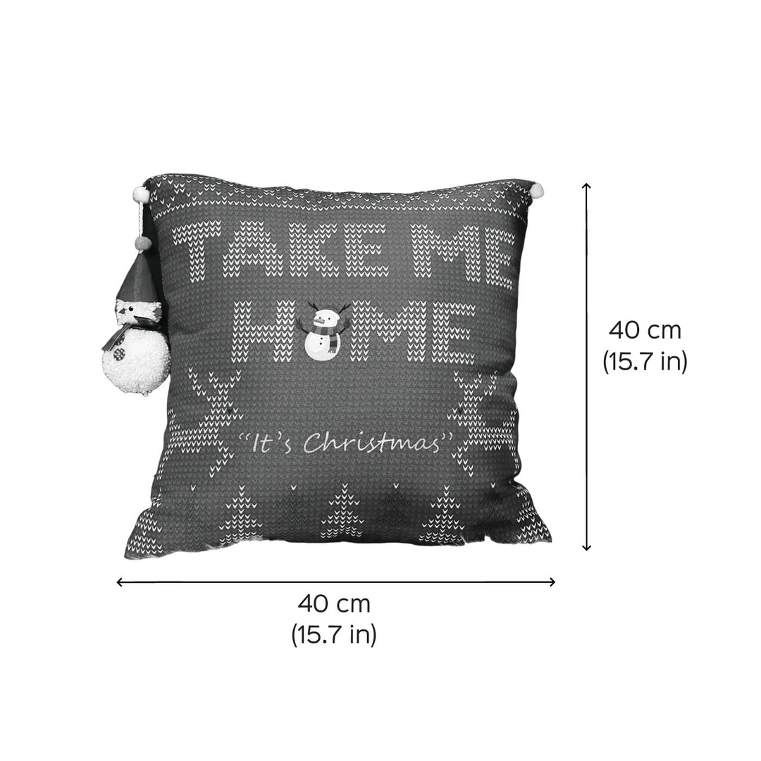 Handmade Take Me Home Cotton Cushion Covers For Christmas Decoration