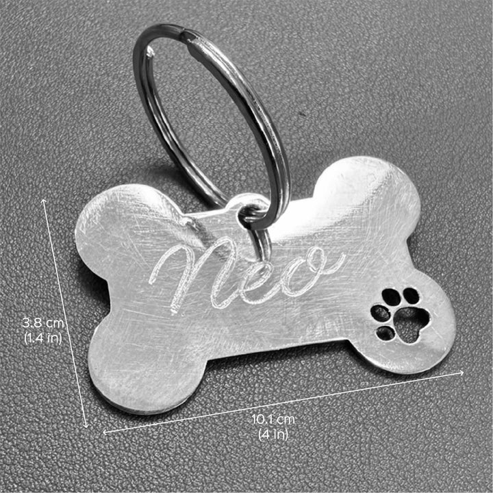 Personalized Bone Shaped Stainless Steel Dog Tag