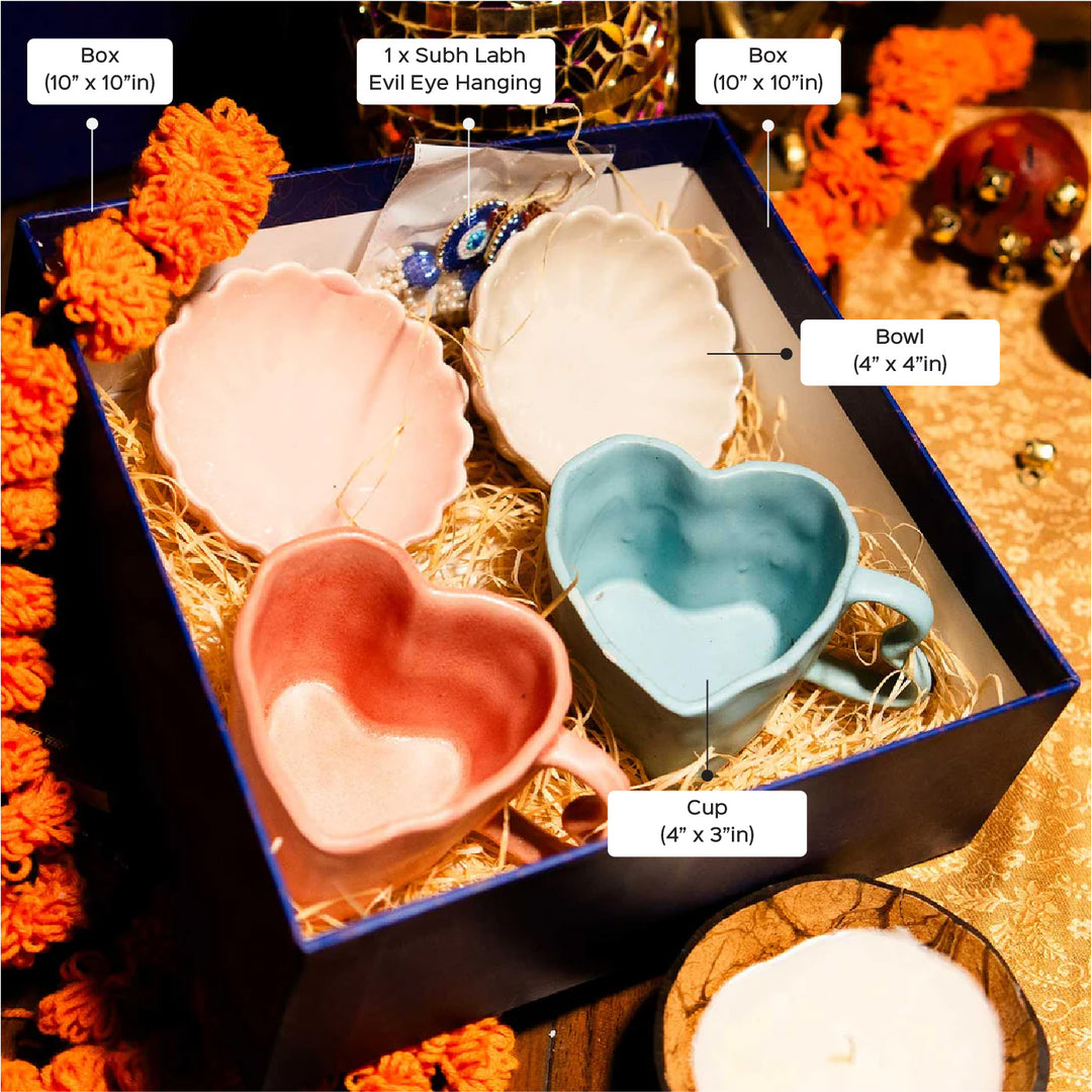 Premium Loving Wishes Ceramic Gift Hamper | Set Of 5