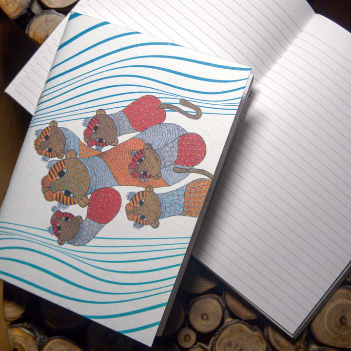 Handmade Baagh Softbound Ruled Notebook | 100 Pages