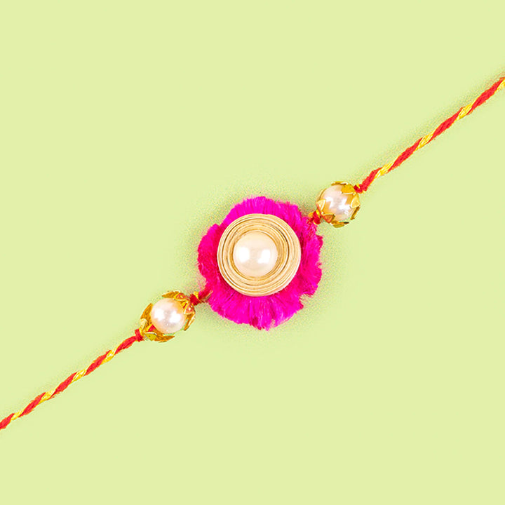 Ecofriendly Bamboo Rakhi With Roli Chawal