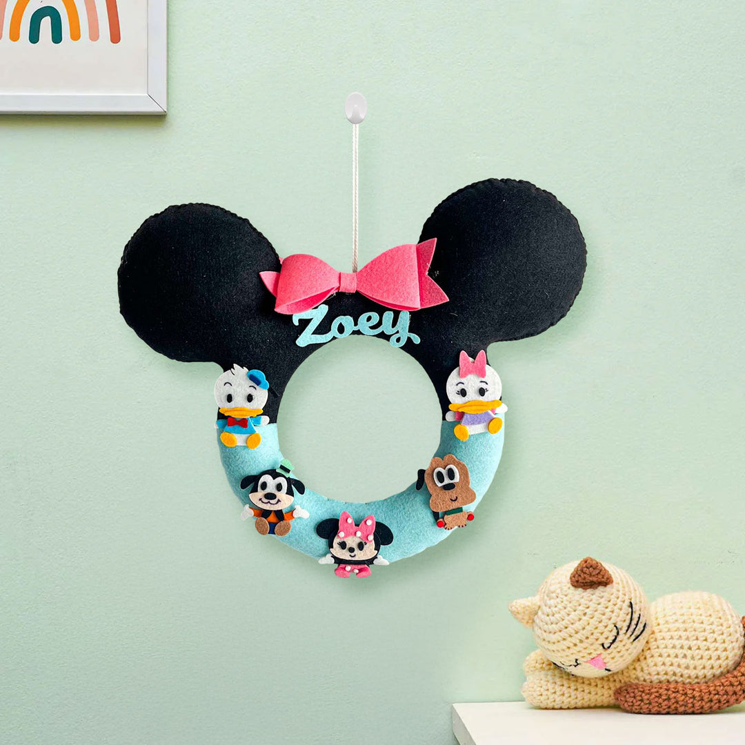 Personalized Disneyland Squad Theme Felt Kids Name Plate