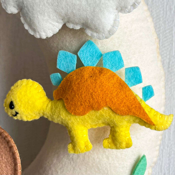 Personalized Dino Safari Theme Felt Kids Name Plate