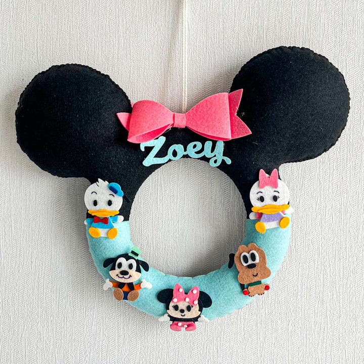 Personalized Disneyland Squad Theme Felt Kids Name Plate