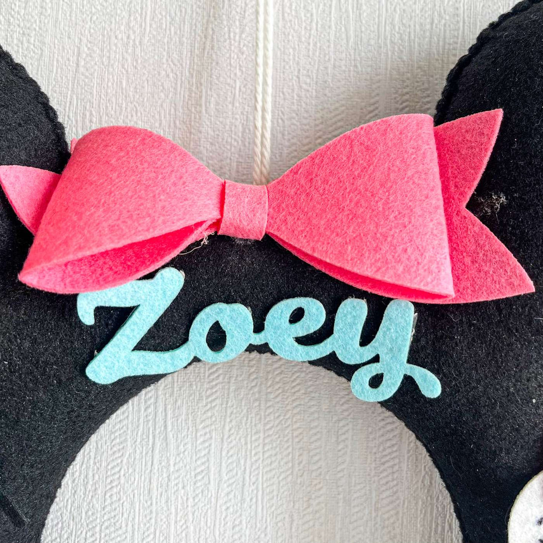 Personalized Disneyland Squad Theme Felt Kids Name Plate