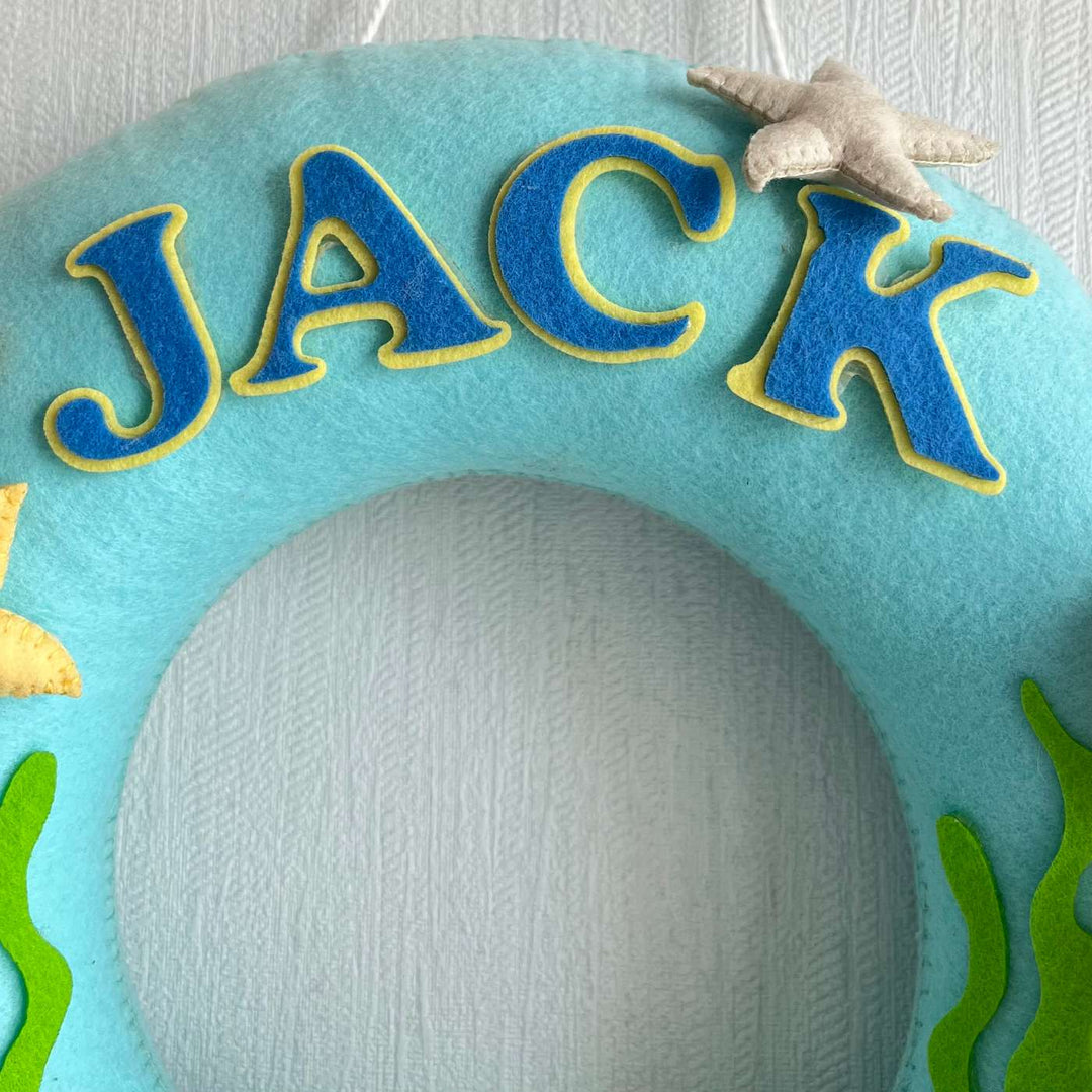 Personalized Under The Sea Theme Felt Kids Name Plate